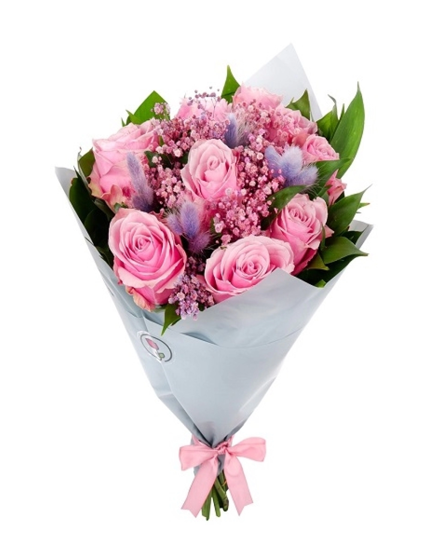 10 Pembe ithal gül