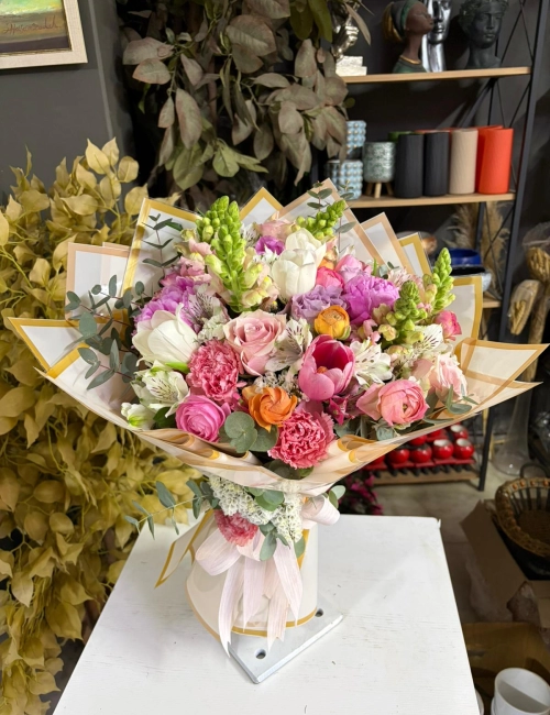 söz buketi pink elegant