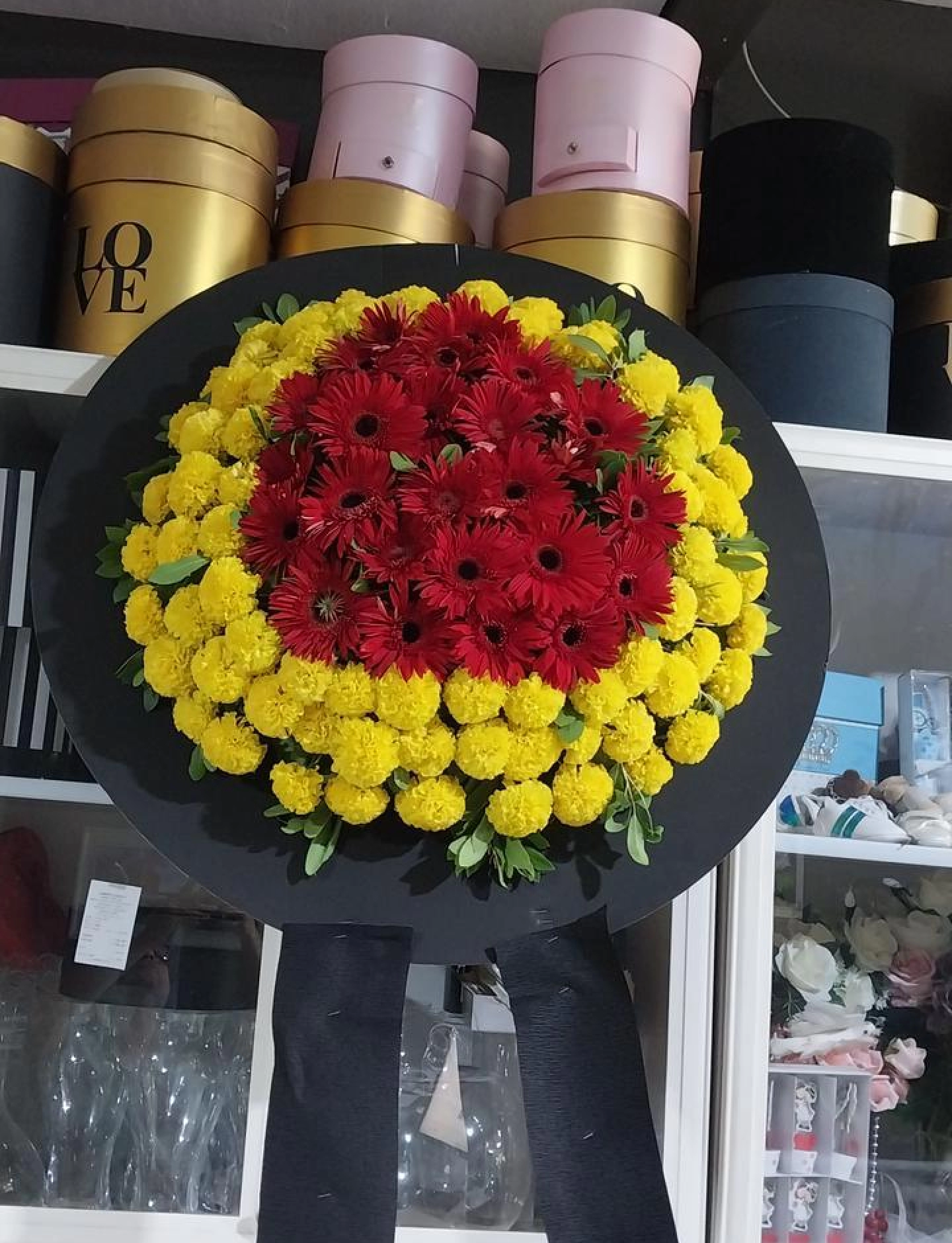 standart mevsim çiçek çelenk
