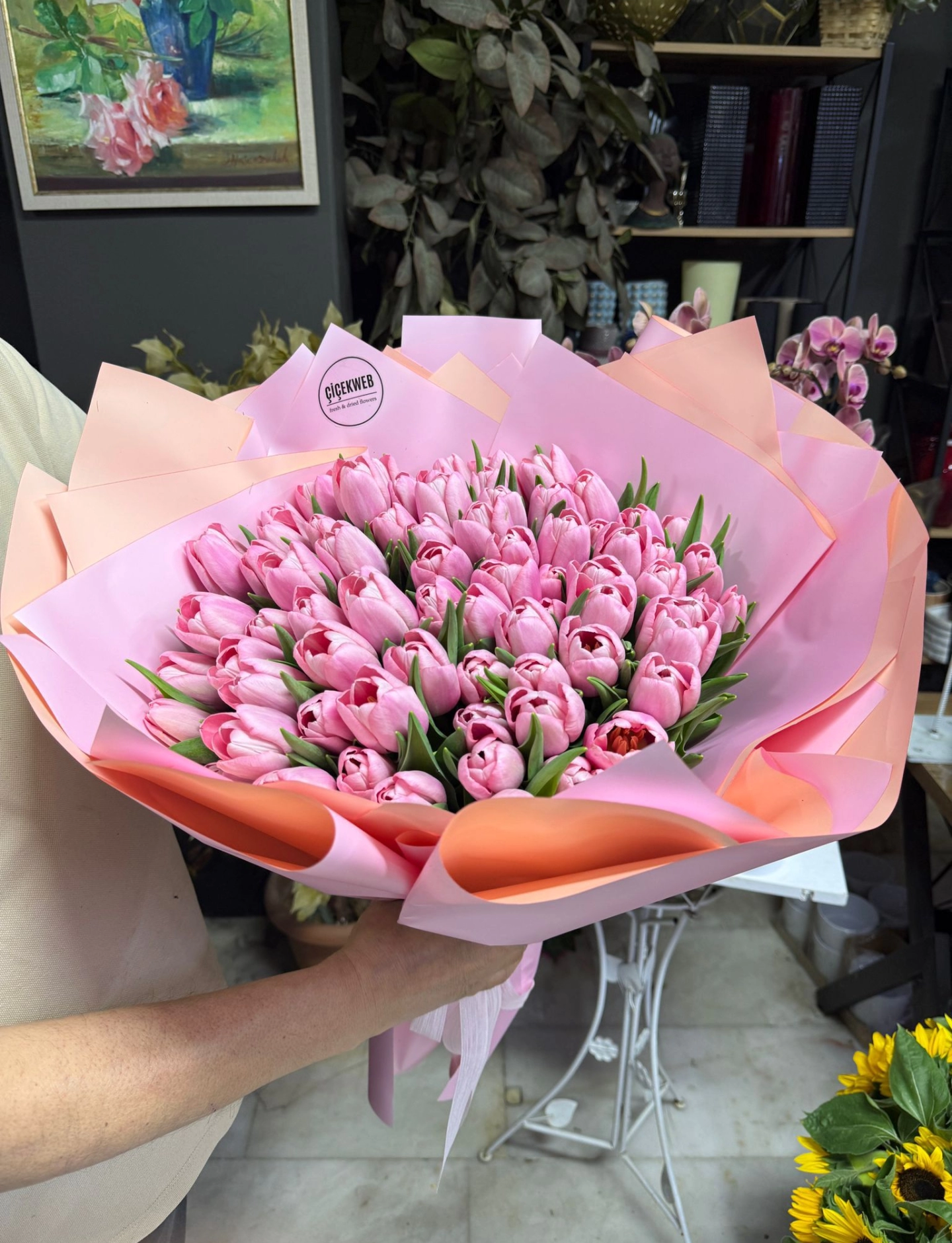 50 lale buketi